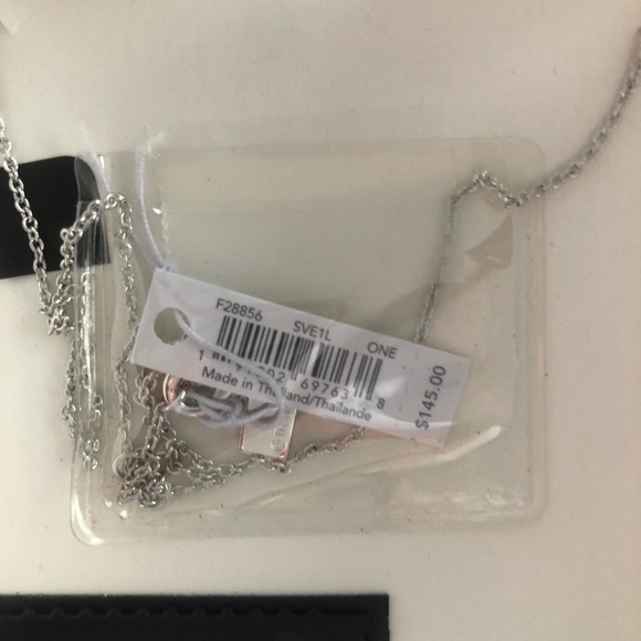 Coach Triple Bow Necklace in Silver - Picture 4 of 5